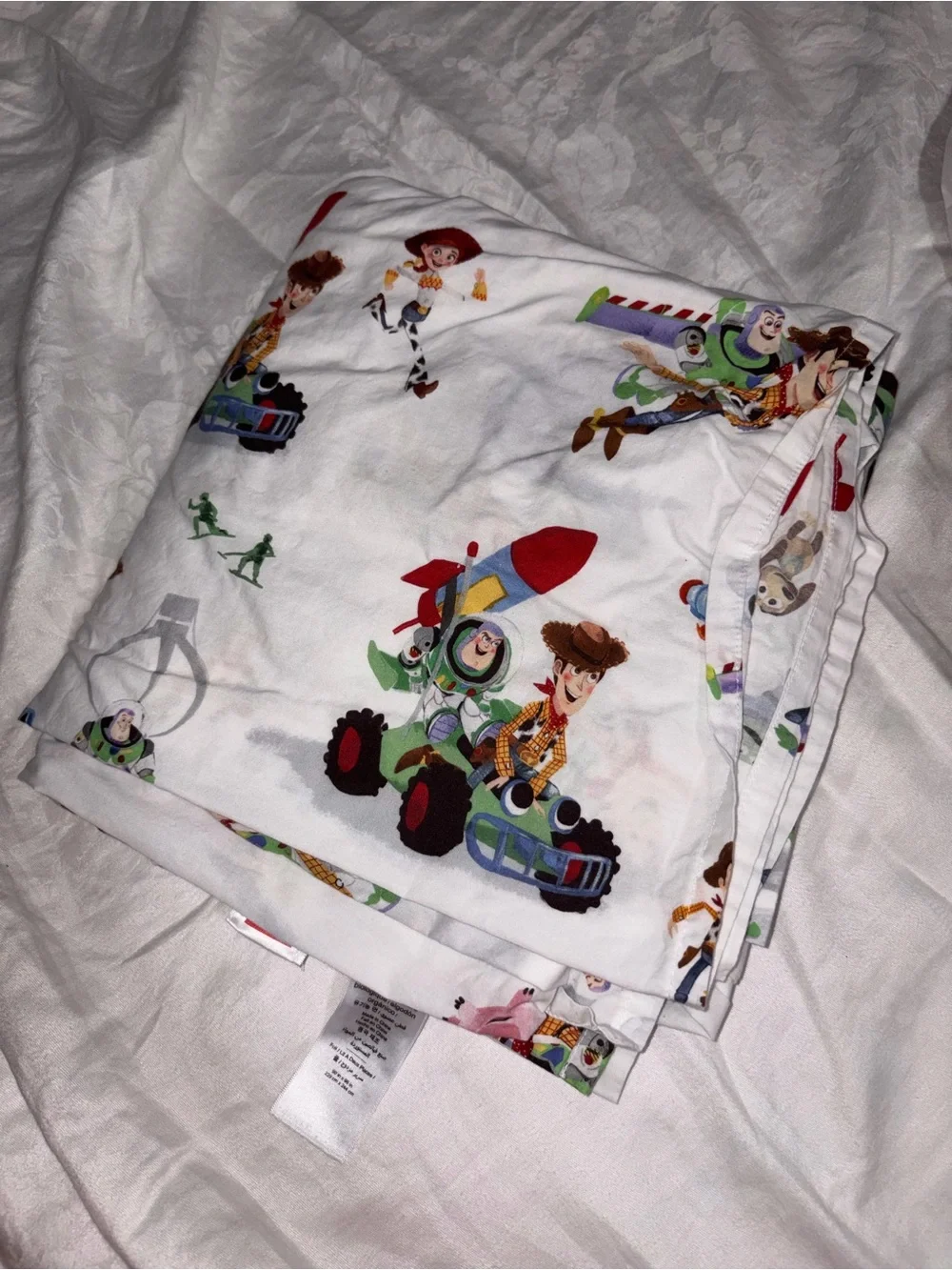 Pottery Barn Kids Toy Story Full Sheet Set Organic Cotton Excellent Condition
